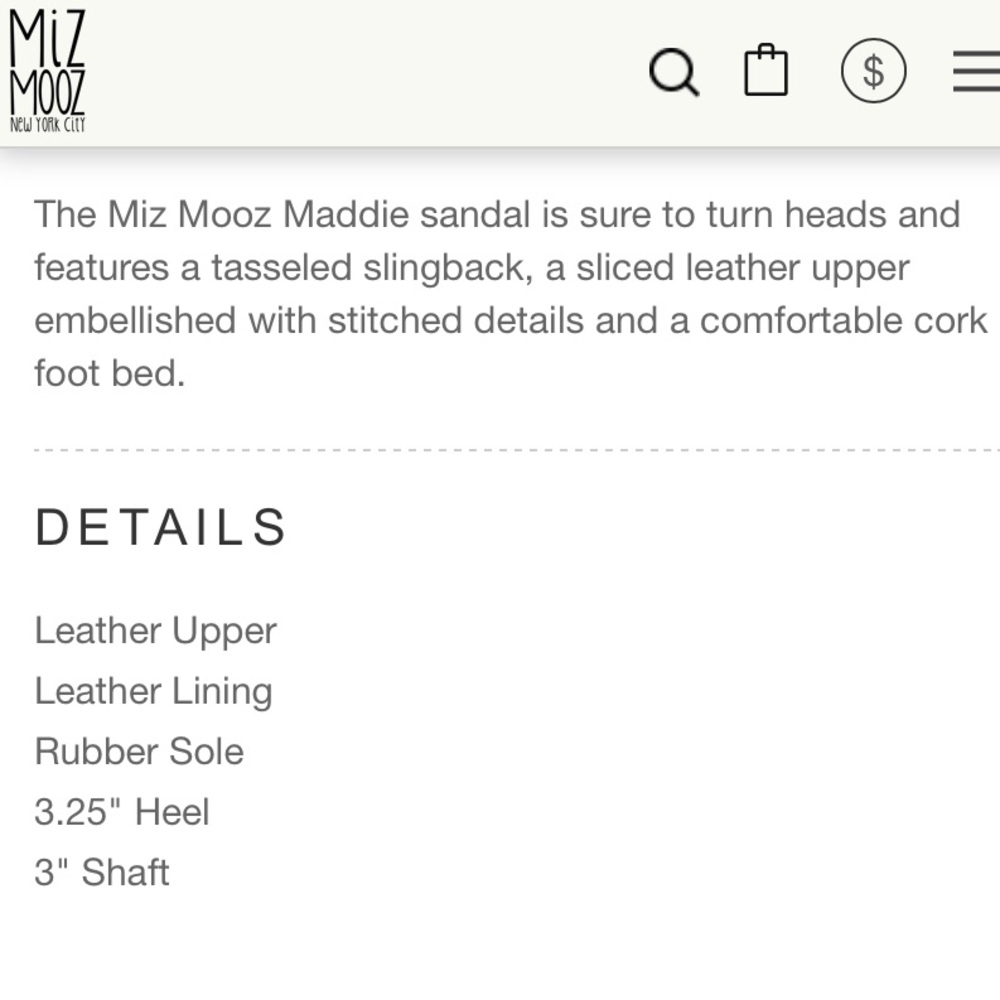 EUC Miz Mooz leather sandals - Picture 6 of 13